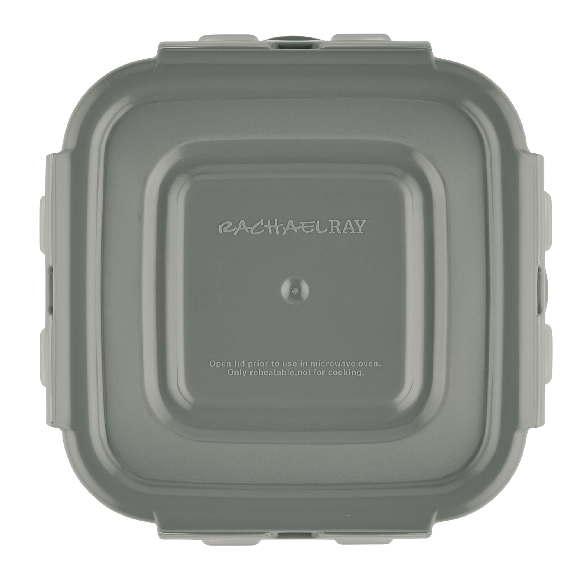 The Gray 30-Piece Nestable Food Storage Container set by Rachael Ray features a durable design with BPA-free materials and includes convenient instructions printed on the lid.