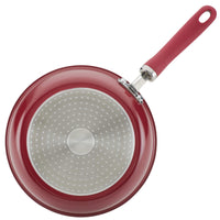 Cookware 9.5" Covered Deep Frying Pan | Burgundy Shimmer