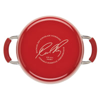 14-Piece Nonstick Cookware and Measuring Cup Set | Cranberry Red