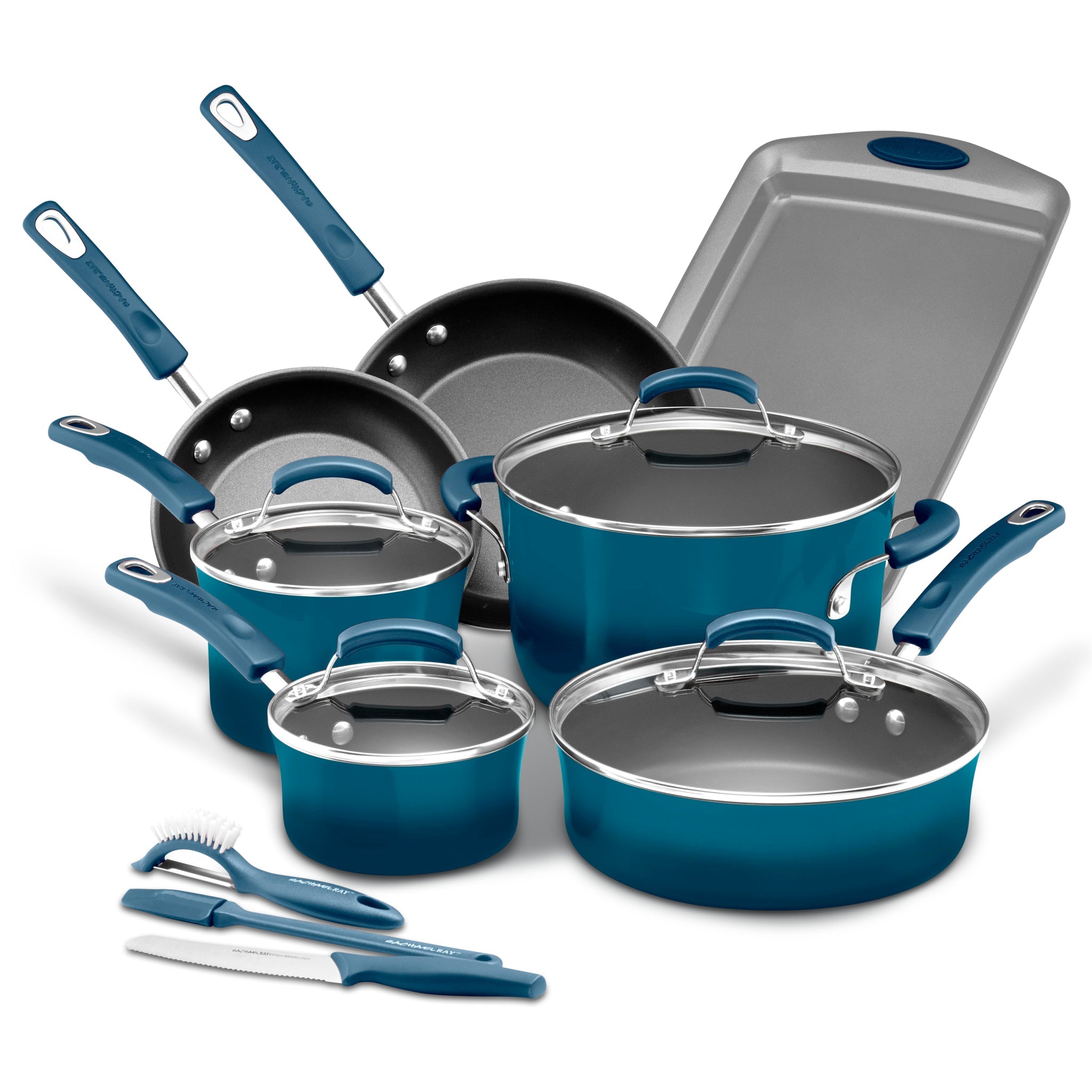 調理器具 Rachel Oo Classic Brights Nonstick Cookware Set