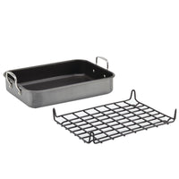 Bakeware 16" x 12" Nonstick Roaster with Rack