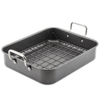 16.5-Inch x 13.5-Inch Nonstick Steel Roaster with Reversible Rack