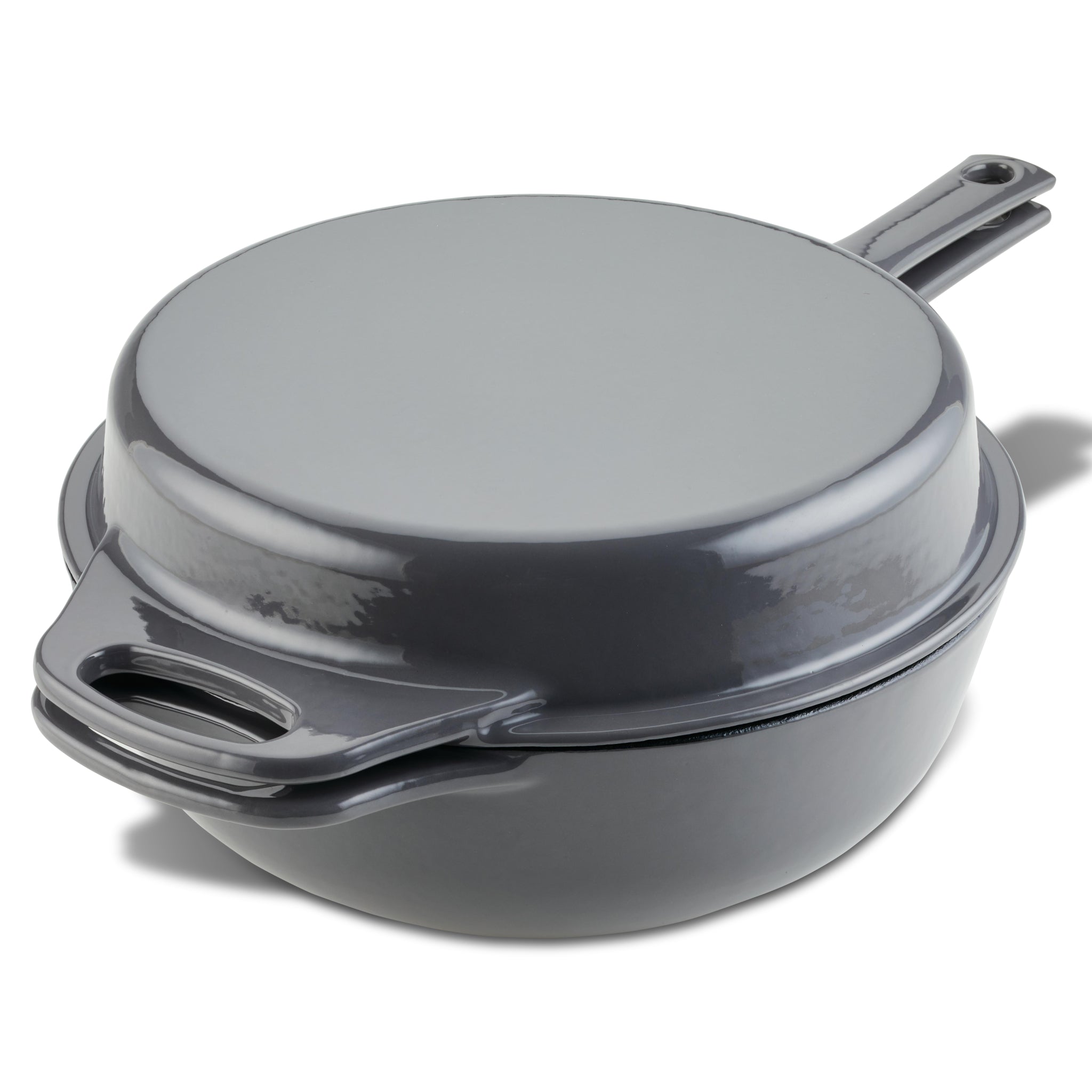 Cast Iron 4-Quart Chef Pan with 10-Skillet Lid