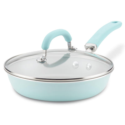 9.5-Inch Create Delicious Nonstick Induction Covered Deep Frying Pan