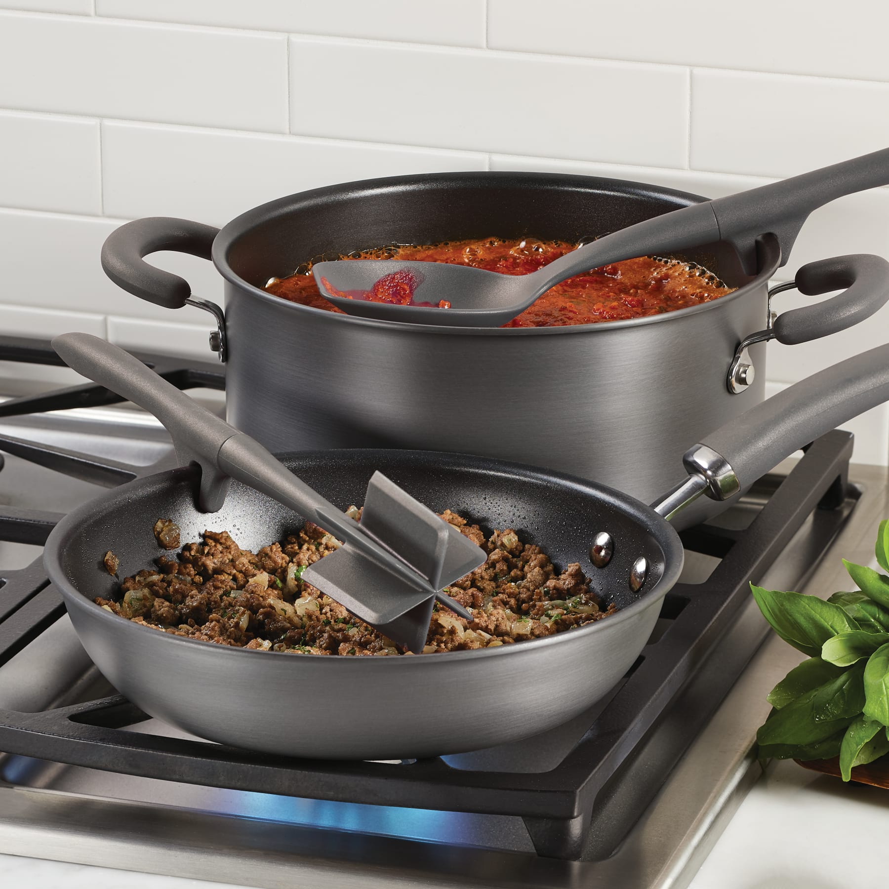 Tools and Gadgets Crush & Chop, Flexi Turner, Scraping Spoon Set | Gray