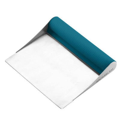 Bench Scrape - Rach's Food Mover with a teal handle, ideal for efficiently moving food in the kitchen.