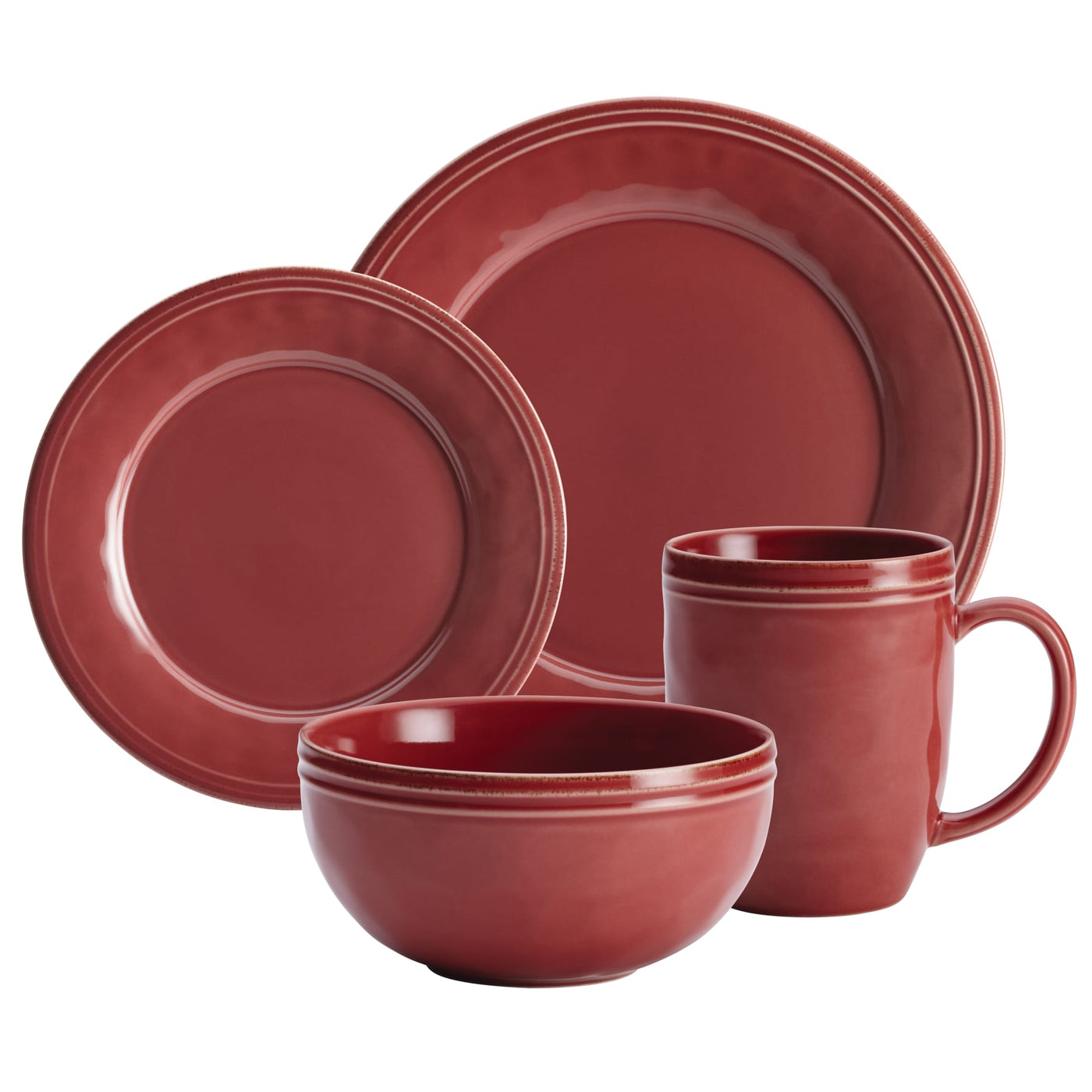 Dinnerware 16-Piece Dinnerware Set | Cranberry Red