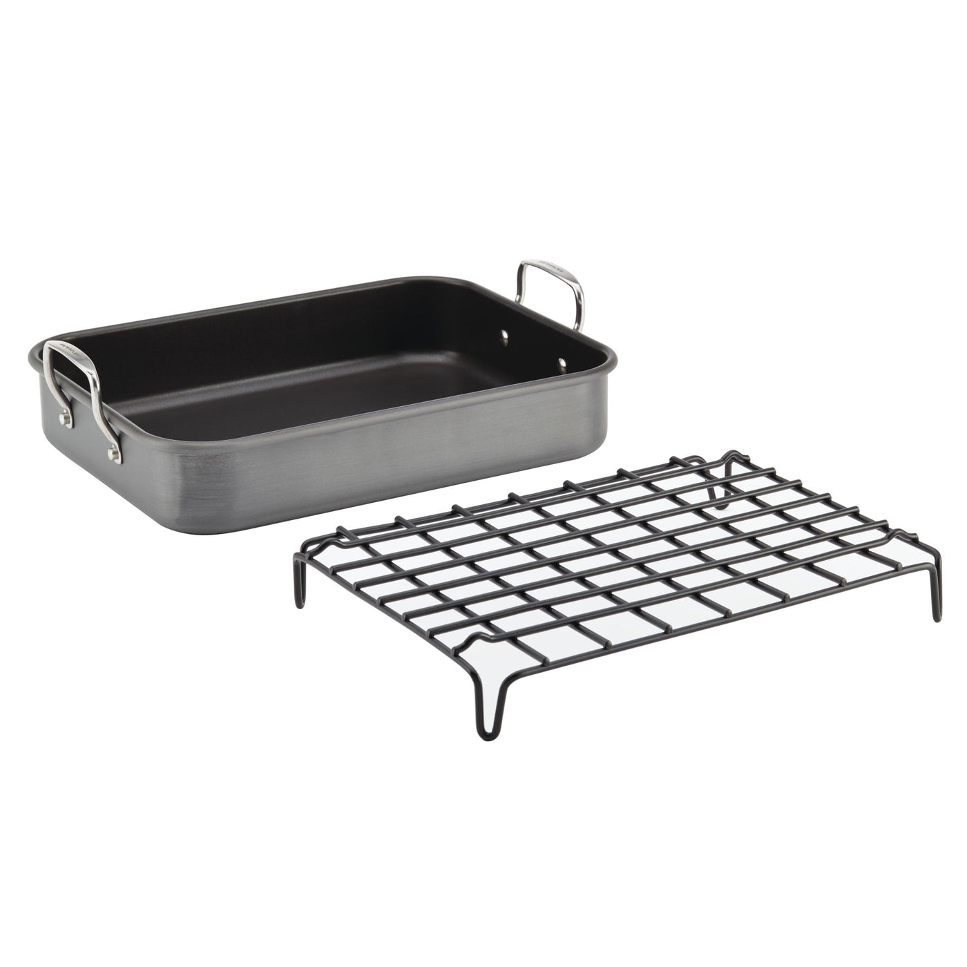 Bakeware 16" x 12" Nonstick Roaster with Rack