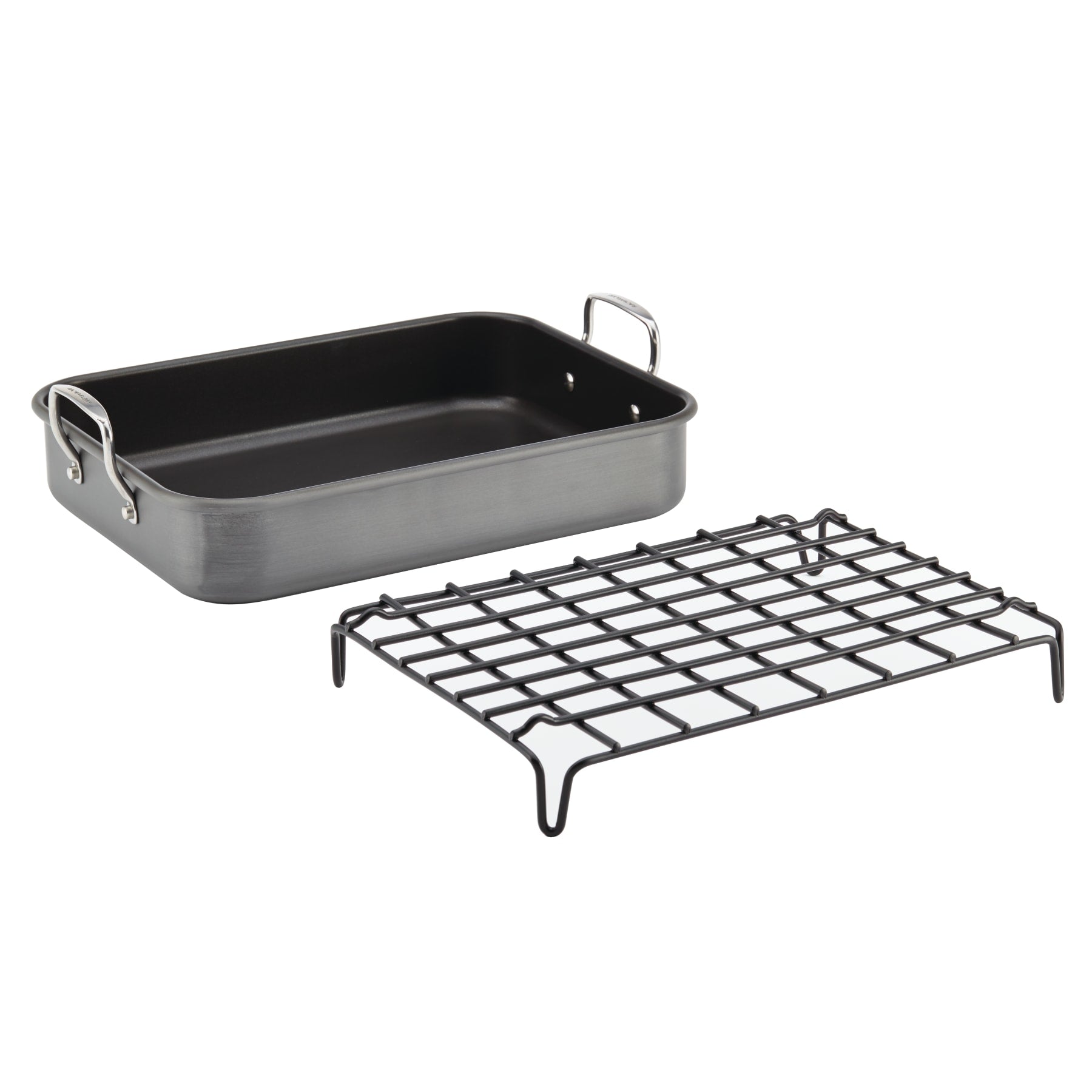 Bakeware 16" x 12" Nonstick Roaster with Rack