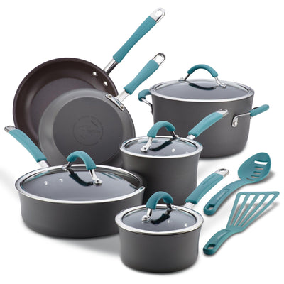 12-Piece Cucina Hard Anodized Nonstick Cookware Set
