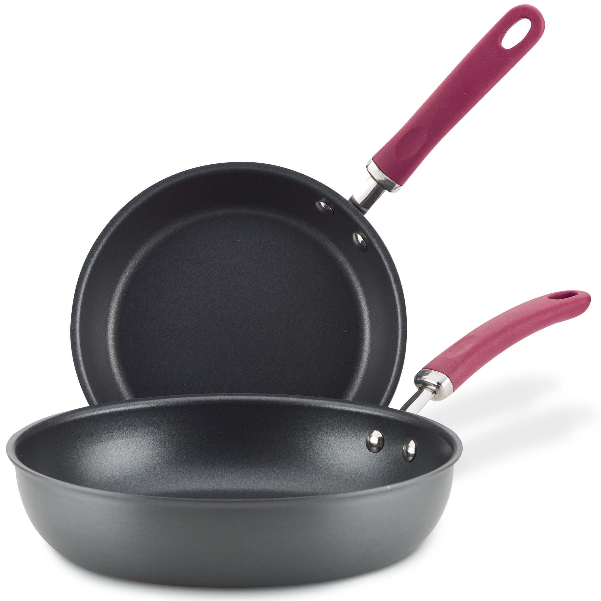 9.5" and 11.75" Frying Pan Set | Burgundy