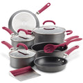 11-Piece Create Delicious Hard Anodized Nonstick Induction Cookware Set